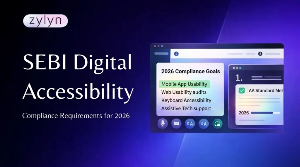 Visual Representation of SEBI Digital Accessibility Compliance Requirements for 2026
